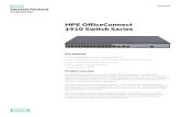 HPE OfficeConnect 1910 Switch Series data sheet