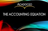 The Accounting Equation - Introduction