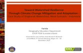 community roles toward watershed resilience