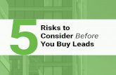 5 Risks to Consider Before You Buy Leads