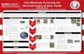 Cost Effectively Increasing the Electrical Output of Solar Panels
