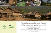 Forests, people and food: Why trees are good for you!!