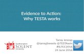 SLTCC 2016 (Keynote 2) Evidence to Action: Why TESTA works