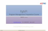 Getting certified as PgMP