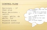 Control flow in c