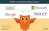 Cingnex Datamatics, Microsoft, Google, Yahoo! | Competitive Intelligence Report