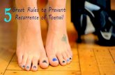5 Great Rules to Prevent Recurrence of Toenail Fungus