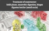 Waste water treatment with anaerobic digestion