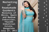 Marketing of redymade garments  b.v.raghunandan