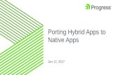 Porting Hybrid Apps to Native Apps