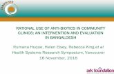 Rational use of antibiotics in community clinics: an intervention and evaluation in Bangladesh