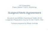 Skills 20 23 subject-verb agreement