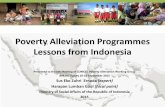 Poverty Alleviation Programmes Lessons from Indonesia