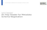 An http Header for Metadata Schema Negotiation
