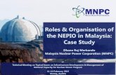 Roles & Organisation of the NEPIO in Malaysia: Case Study