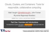 Clouds, Clusters, and Containers: Tools for responsible, collaborative computing