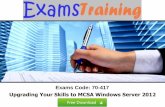 Microsoft 70-417 Real Exam Questions Answers