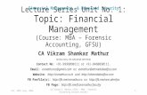 Unit 1 financial management-gfsu-mba-forensic accounting