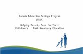RESPs Helping Parents Save for their Children's Post-Secondary Education