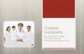 Carpal instability - Orthopedic