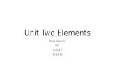 Unit two elements