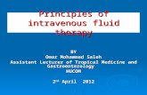Principles of Intravenous fluid therapy