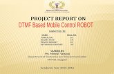 dtmf based mobile control robot
