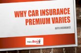 Why Car Insurance Premium Varies