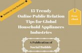 15 trendy online public relation pr tips for global household appliances industries