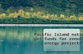 Pacific island nations get funds for renewable energy projects