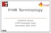 Fhir terminology - Grahame Grieve