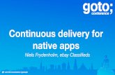 Continuous delivery for native apps