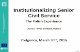 Claudia Torres-Bartyzel, Workshop on on competency frameworks for senior civil servants, Podgorica 30 March 2016