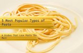5 Most Popular Types of Pasta