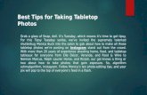 Tips for Taking Tabletop Photos | Eric Goldie
