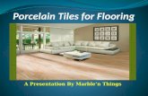 Porcelain tiles for flooring