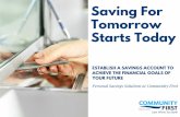 Saving for Tomorrow Starts Today