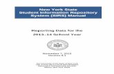 New York State Student Information Repository System (SIRS) Manual