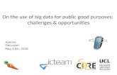 The Use of Big Data for good purposes
