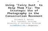 Using "Fairy Dust" to Help Them Fly: The Strategic Use of Photography in the Conservation Movement