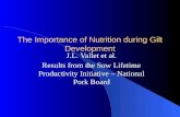 Dr. Jeff Vallet - The Importance Of Nutrition During Gilt Development