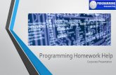Programming Homework Help - Corporate Presentation