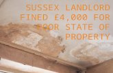 Sussex landlord fined £4,000 for poor state of property
