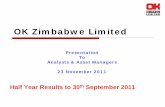 OKZIM HY2011 interim results presentation