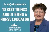 Dr. Judy Burckhardt's 10 Best Things About Being a Nurse Educator