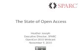 State of Open Access Pre-OpenCon Webcast