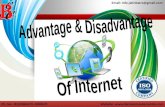 Advantage And disadvantage of internet ! BATRA COMPUTER CENTRE