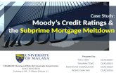 Moody's Credit Ratings & the Subprime Mortgage Meltdown