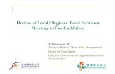 Review of Local Regional Food Incidents