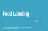 Food Labeling (Sample)